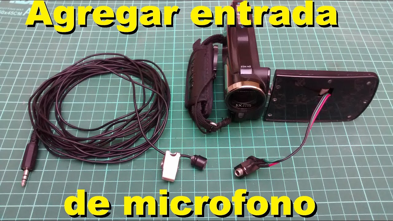 Agregar entrada de microfono a camara comun, corbatero o de solapa casero