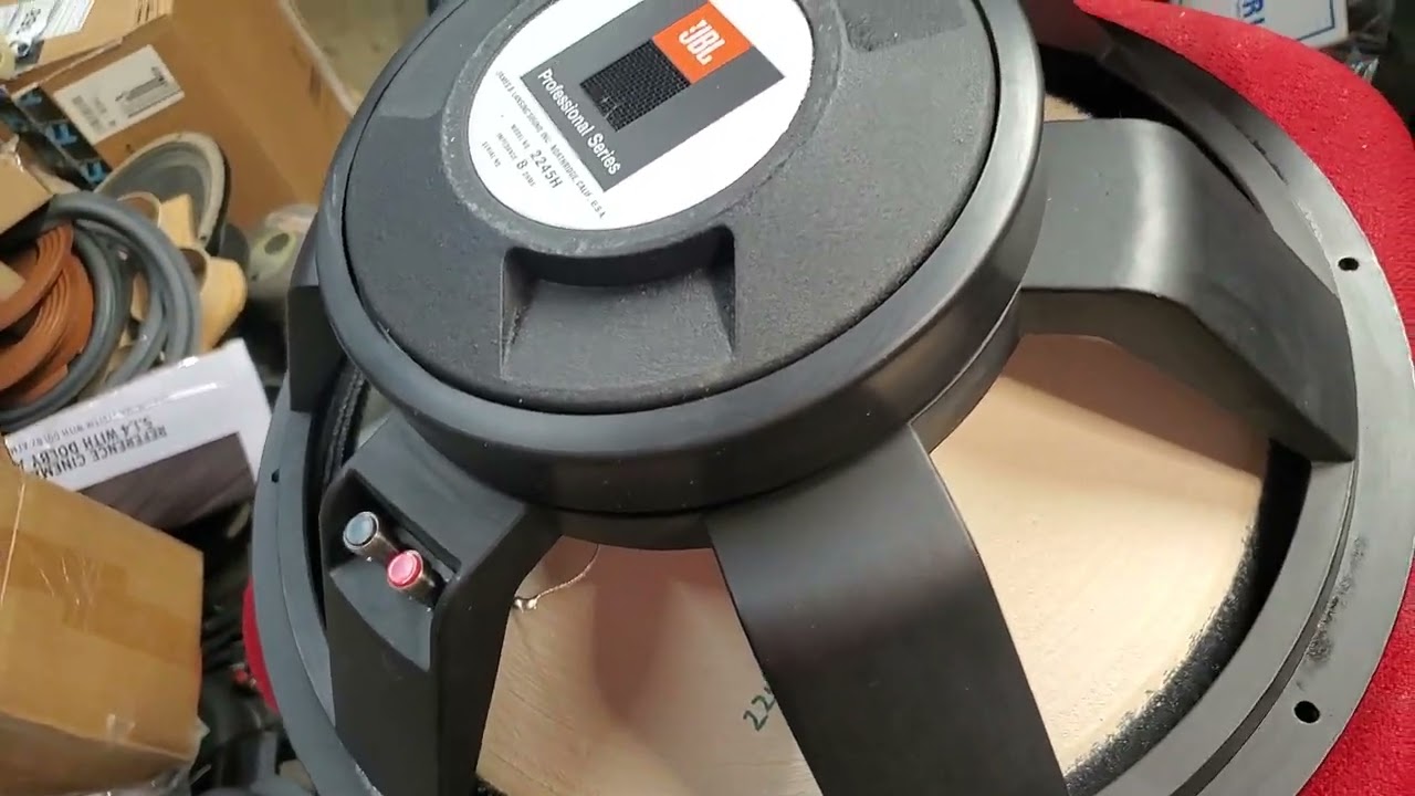 JBL 2245H upgraded to 2246H No-Rot subwoofer, by Upland Loudspeaker Service.