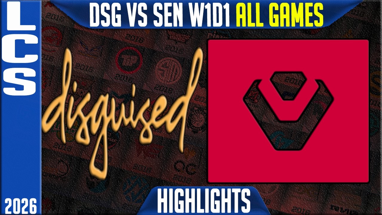 DSG vs SEN Highlights ALL GAMES | LCS Spring 2026 W1D1 | Disguised vs Sentinels
