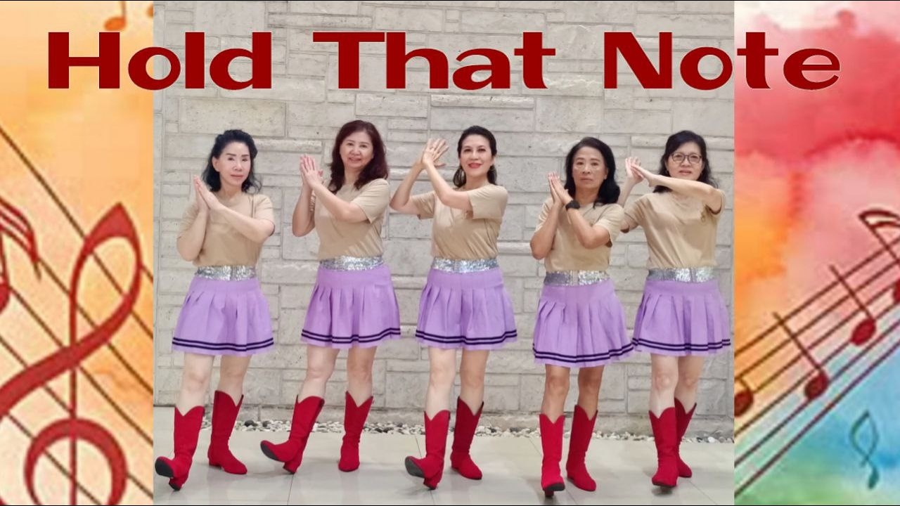 Hold That Note Line Dance (demo & count) Chor: Rob Fowler (ES)