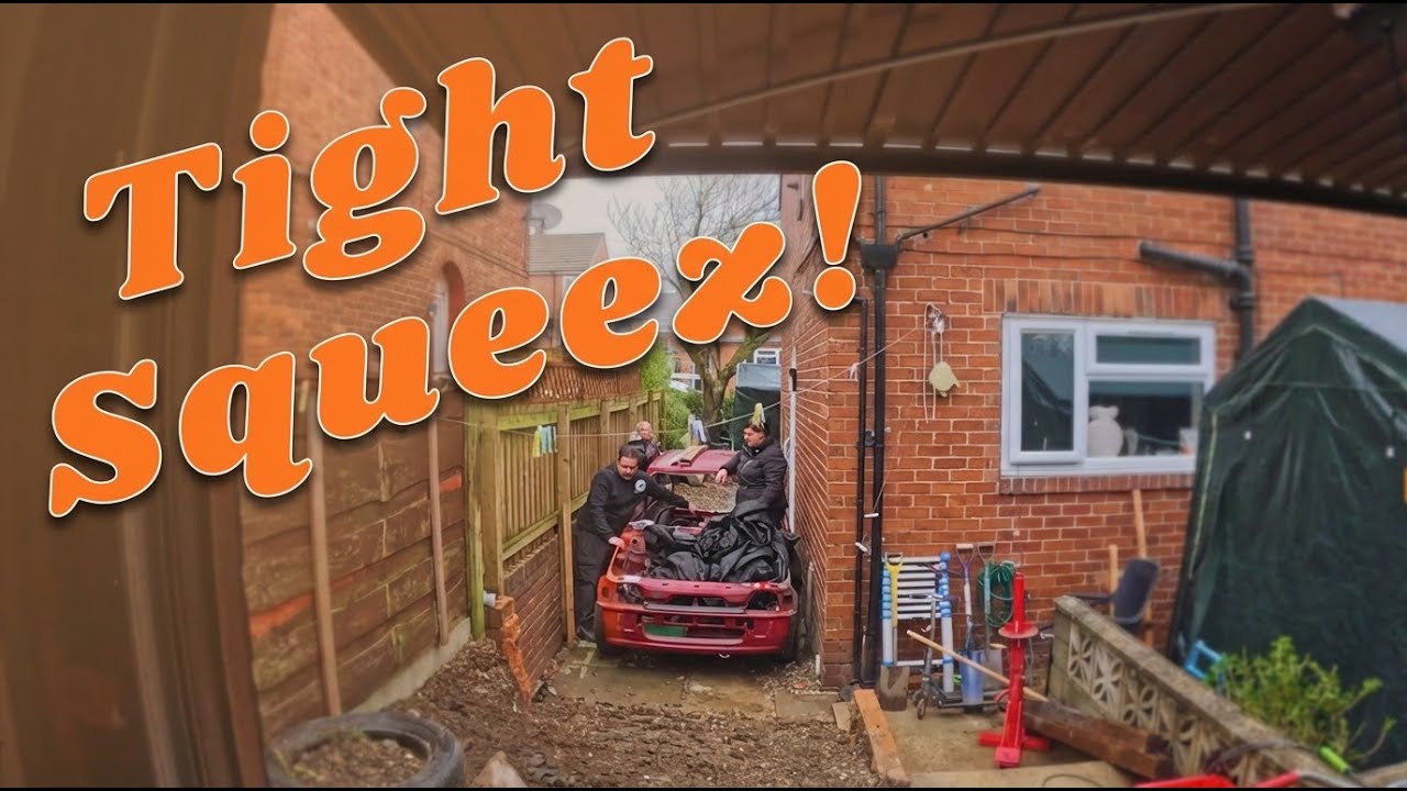 Getting my classic Fiesta through an impossibly tight gap