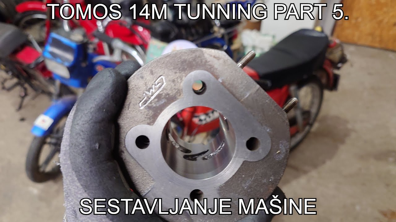 TOMOS 14M TUNNING PART 5. SESTAVLJANJE MAŠINE