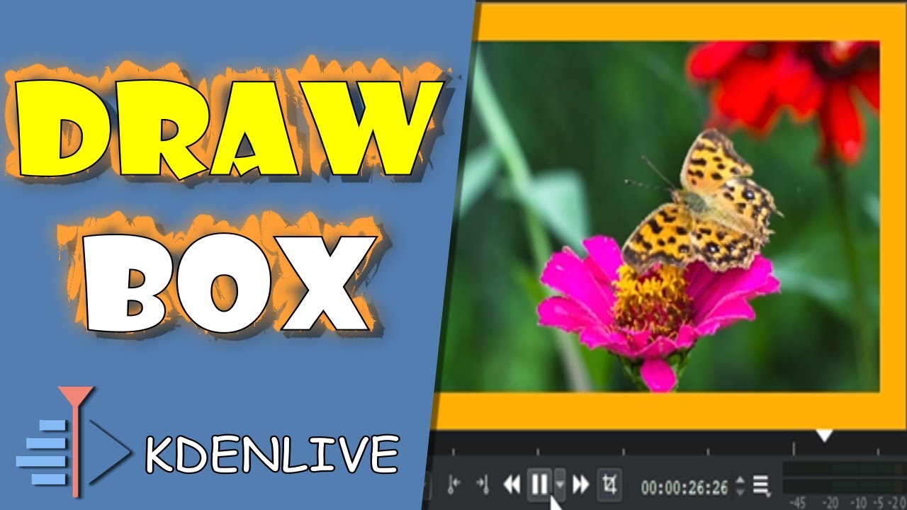 Efeito Draw Box no Kdenlive - Criar Borda de Cor em Vídeos