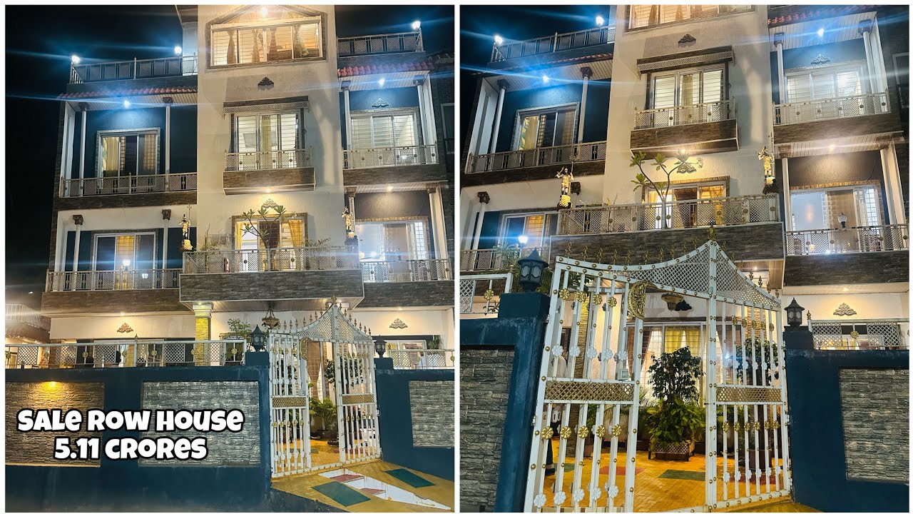 Row House | 6+ bedrooms | 4 kitchens | 8 washrooms | Servant room | Parking | Garden | 5.11cr 💰