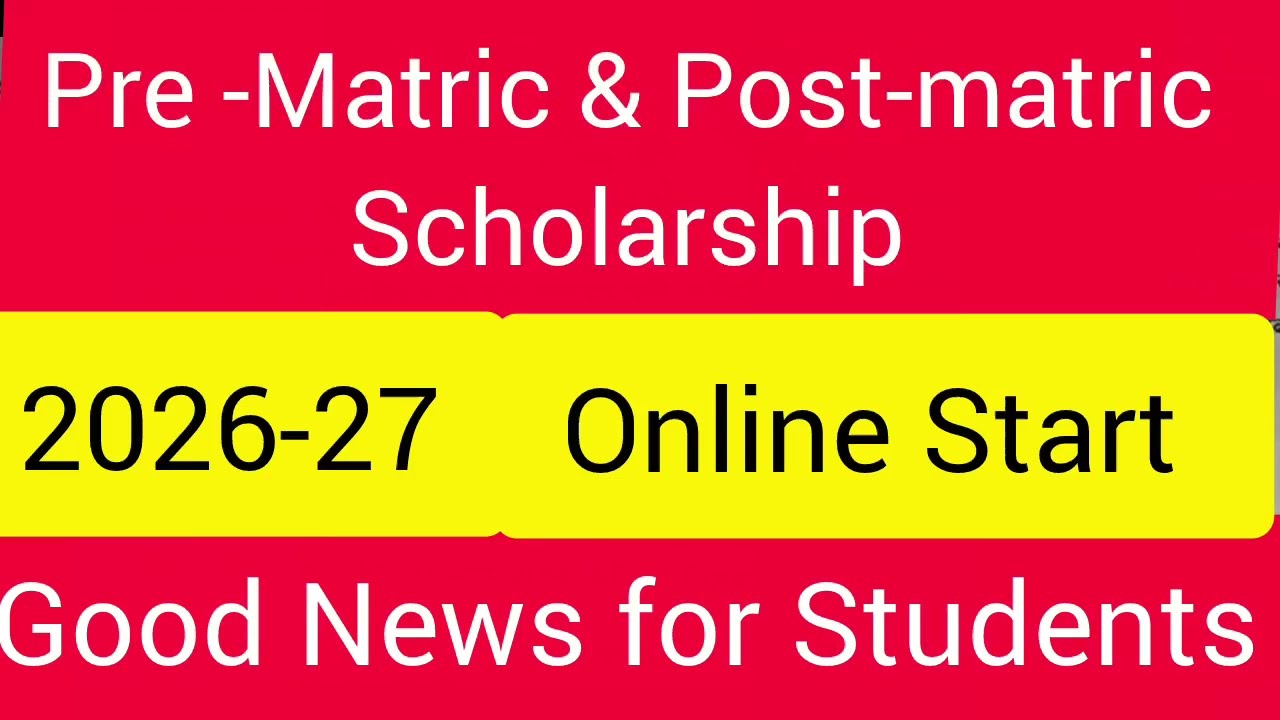 Pre- matric and post-matric scholarship||online||OTR Registration||Eligibility 