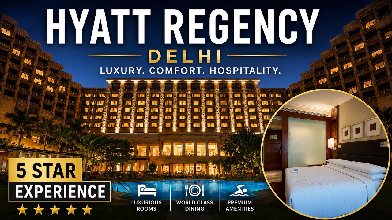Внутри роскошного 5-звездочного отеля Hyatt в Дели | Полный обзор номера, бассейна и завтрака