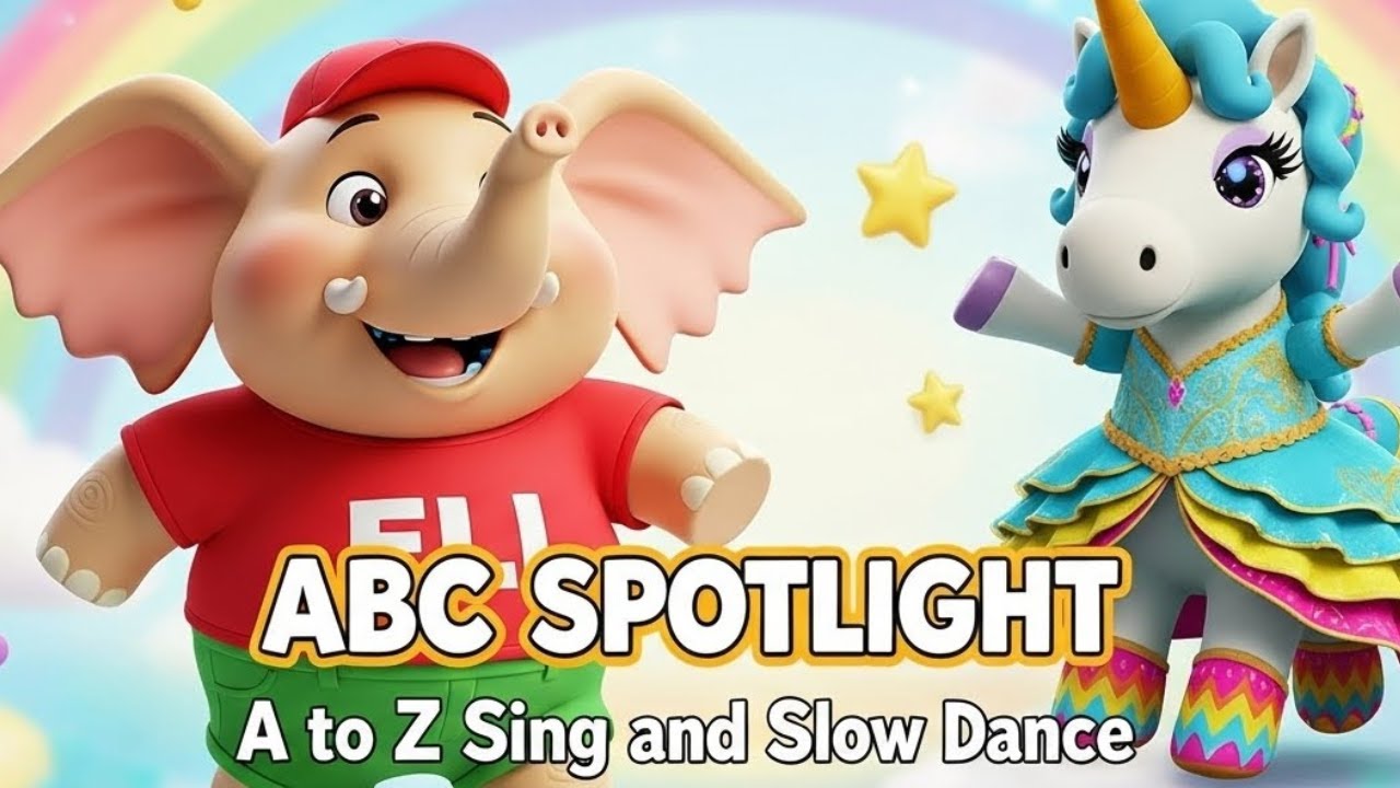 ABC Song | A to Z Sing and Slow Dance | Learn Alphabets with ELI & Unicorn | ABC SPOTLIGHT