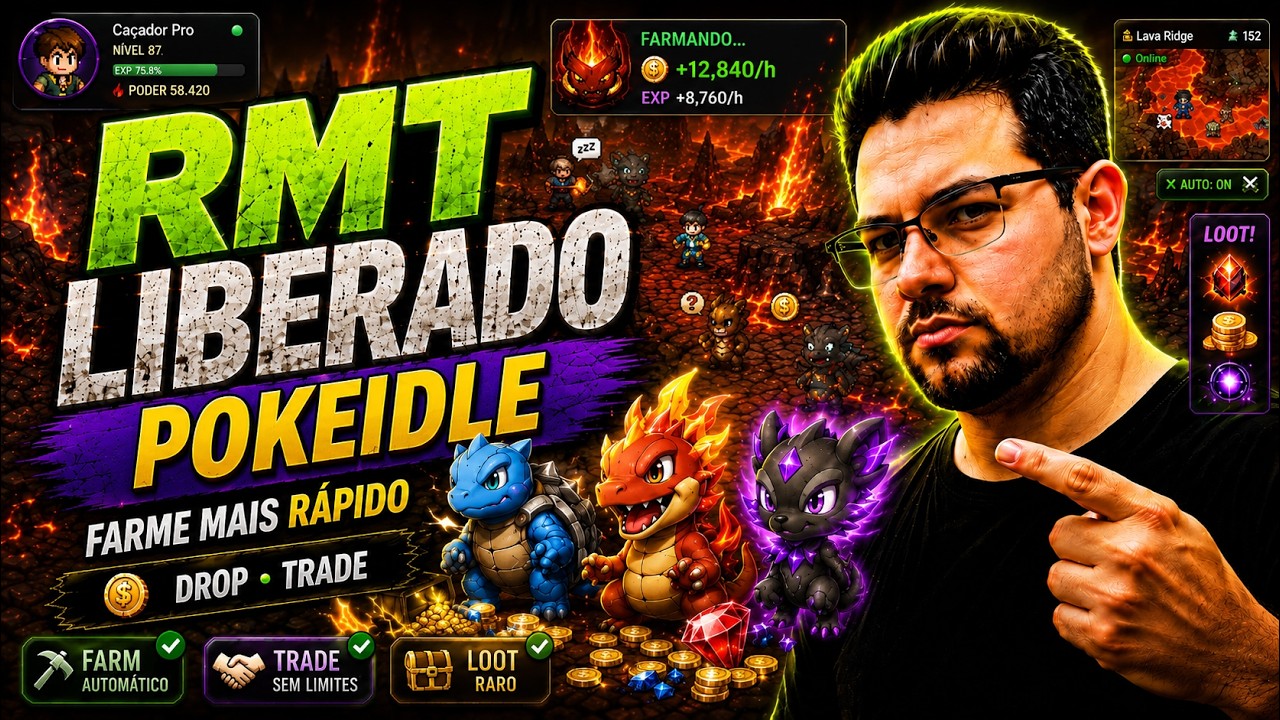Poke-IDLE - O novo IDLE de RMT liberado! INICIO DE FORMA CORRETA ! EVOLUA R&Aacute;PIDO !