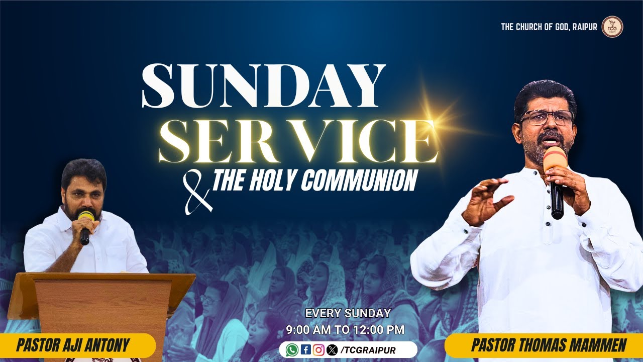 Live Sunday Service from The Church of God, Raipur | August 31, 2025 |