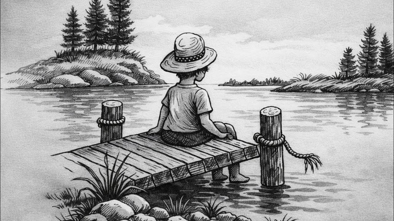 How to draw easy nature scenery | Pencil sketch drawing | Taslima Academy & Arts 
