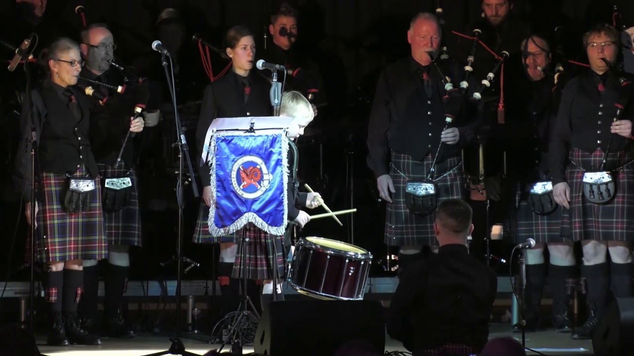Jubiläumskonzert der Highland Dragon Pipe Band vom 02.12.2017 (Ausschnitte)