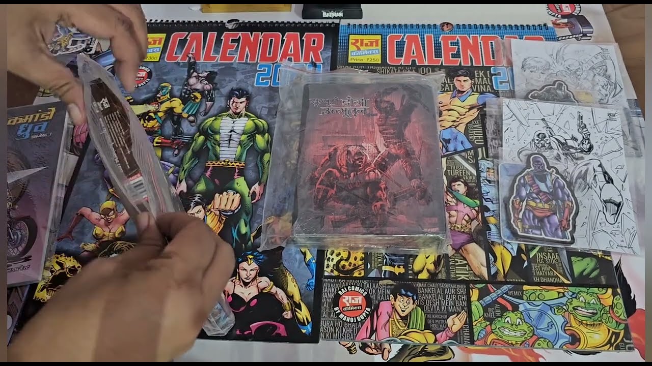 UNBOXING RCSG DOGA COLLECTORS EDITIONS WITH NOVELTIES #HINDICOMICS #RAJCOMICS #COMICS #INDIANCOMICS