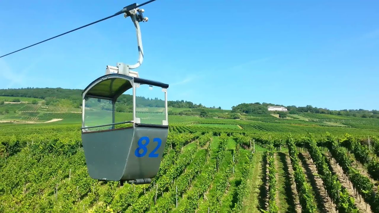 Mit der Seilbahn von Rüdesheim zum Niederwalddenkmal