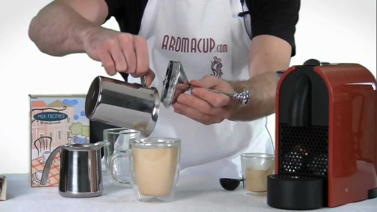 Stainless Steel Milk Frother and Pitcher