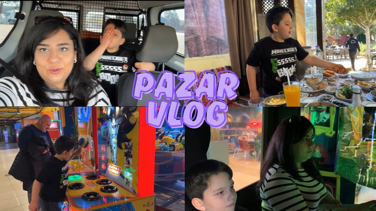 PAZAR KAHVALTISI | ÇOCUKLARI EĞLENDİRDİM #vlog