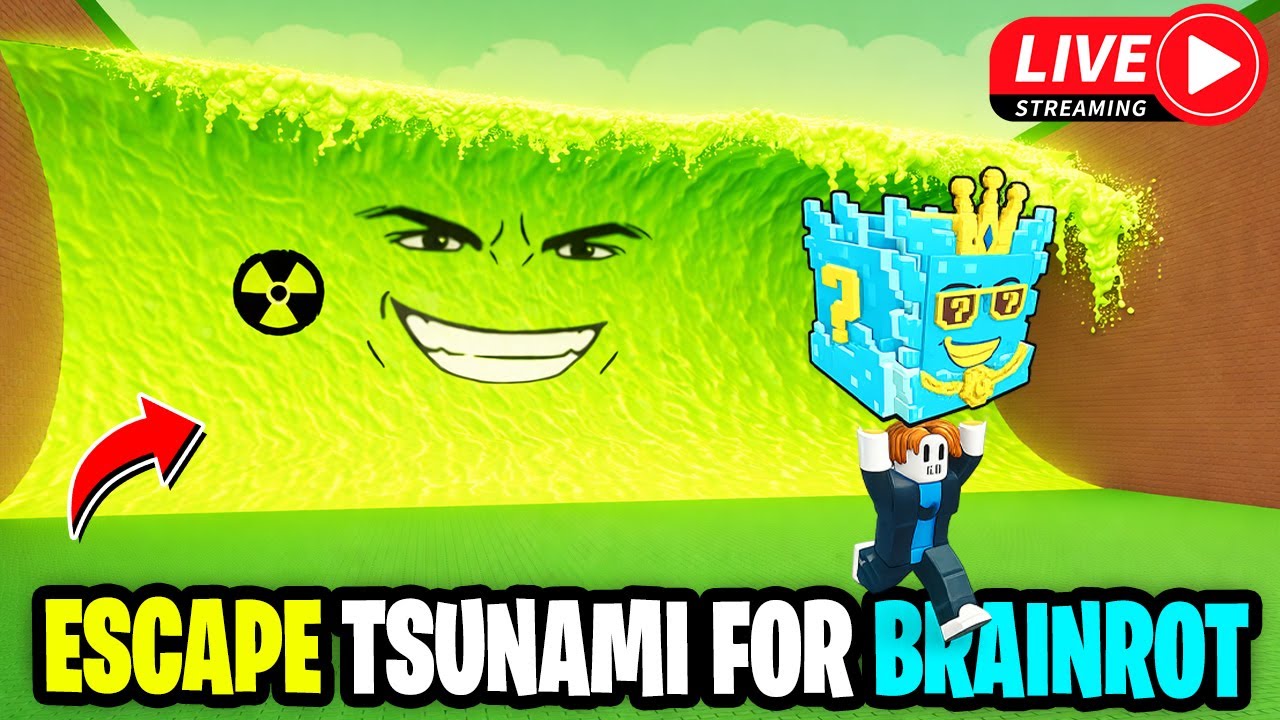 ESCAPE TSUNAMI FOR BRAINROT LIVE STREAM 🔴 | PLAYING ROBLOX | LIVE GAMEPLAY