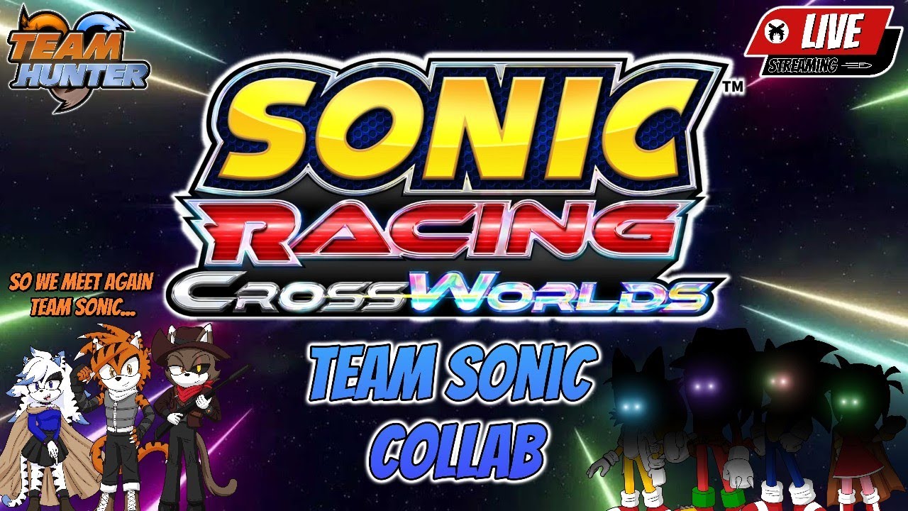 Team Hunter and Team Sonic in Sonic Racing Crossworlds!...