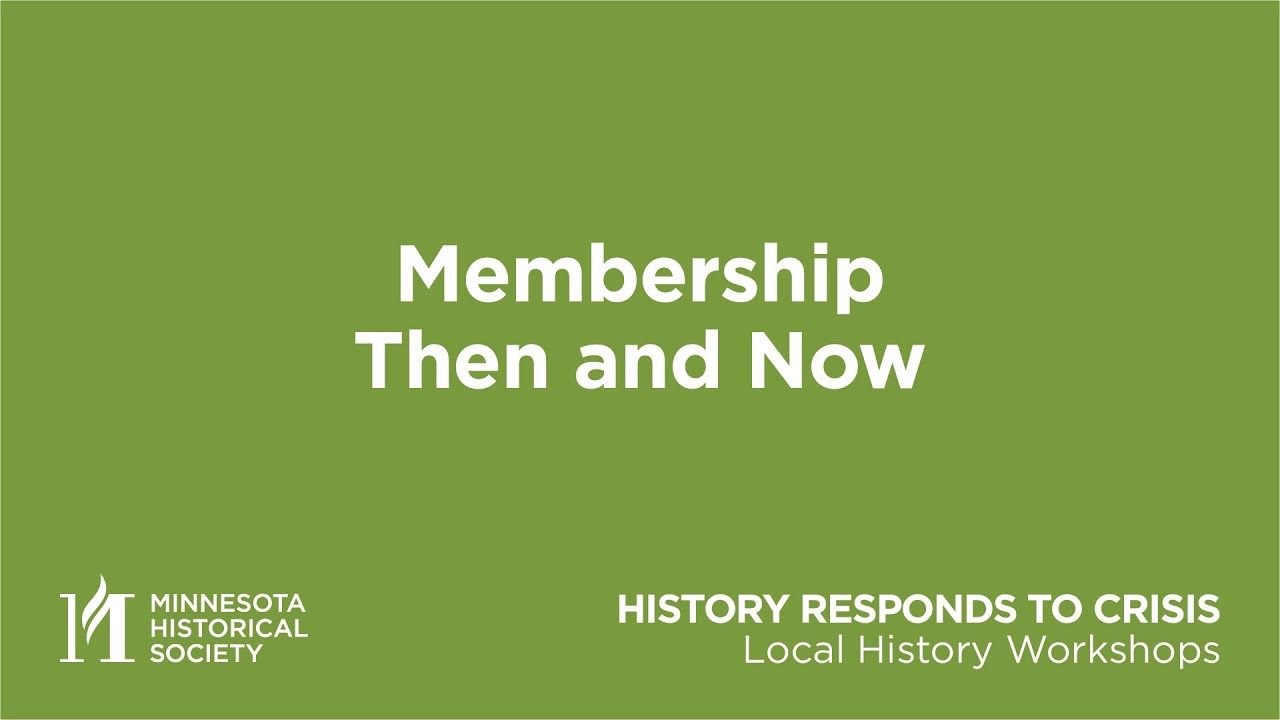Membership: Then and Now - Member Communications, Revenue, Events and Over the Curve