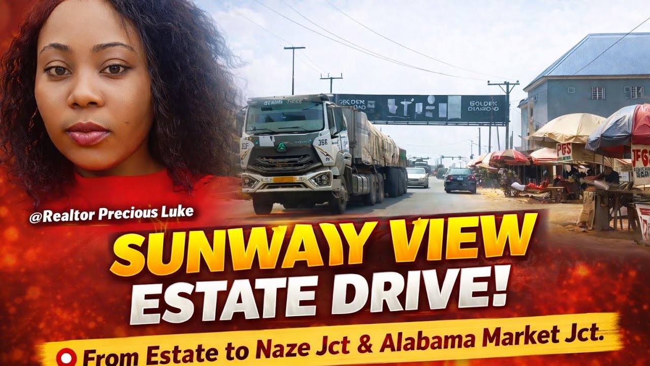 Drive-Through from Sunway View Estate to Naze Jct & Alabama Market Jct|| Prime C of O Land in Owerri