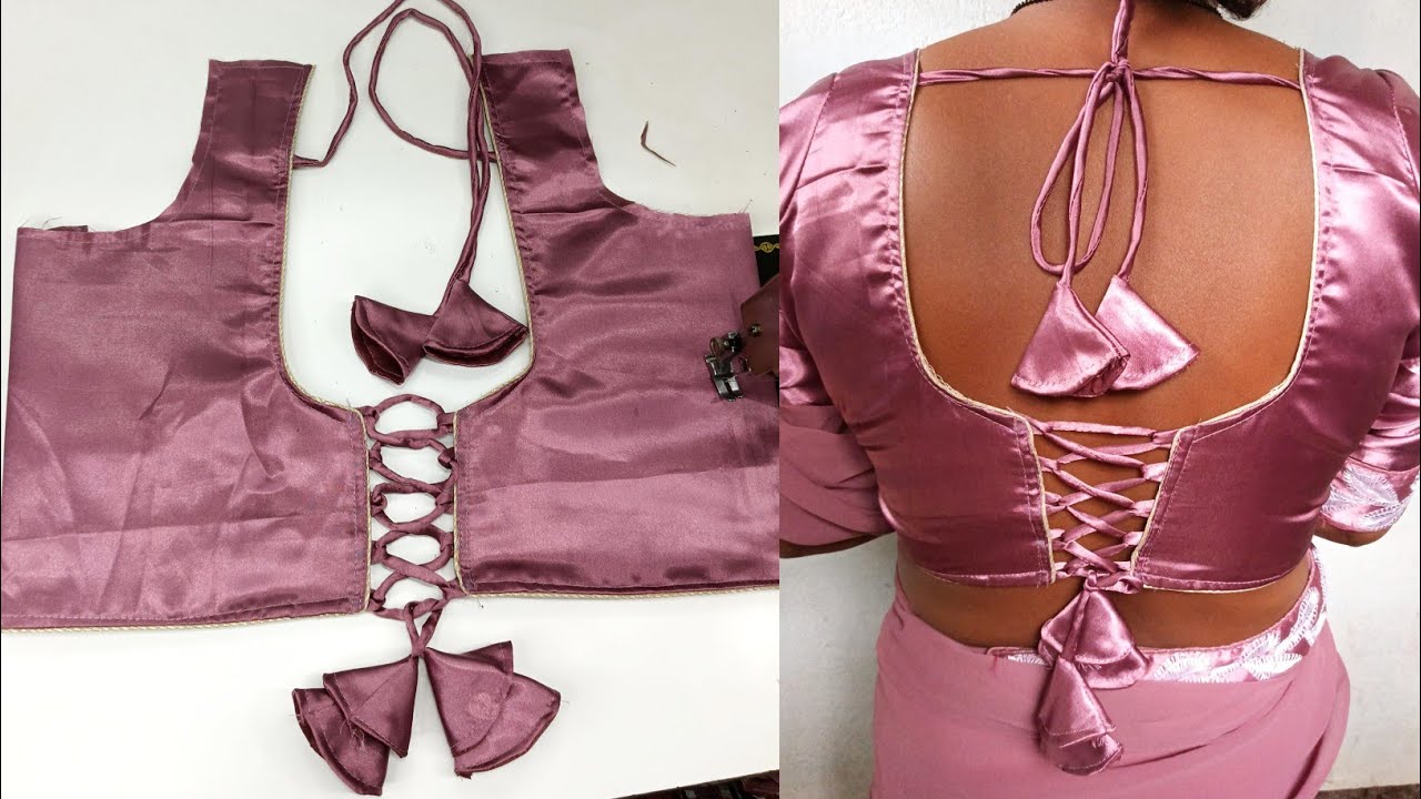 blouse designs|boat neck blouse design cutting & stitching |ब्लाउज का डिजाइन|blouse back neck design