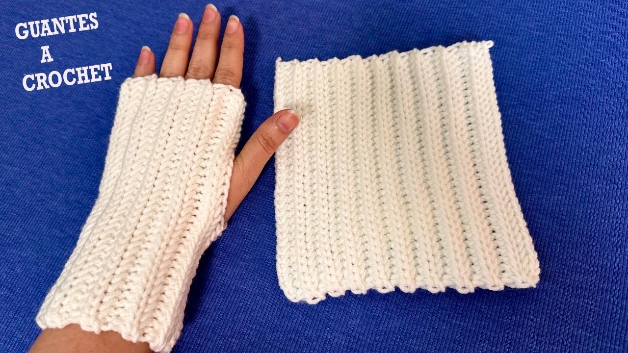 PASO A PASO PARA TEJER GUANTES  A CROCHET