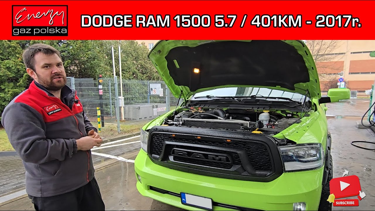 MONTAŻ LPG DODGE RAM 1500 5.7 401KM 2017R NA GAZ BRC W ENERGY GAZ POLSKA