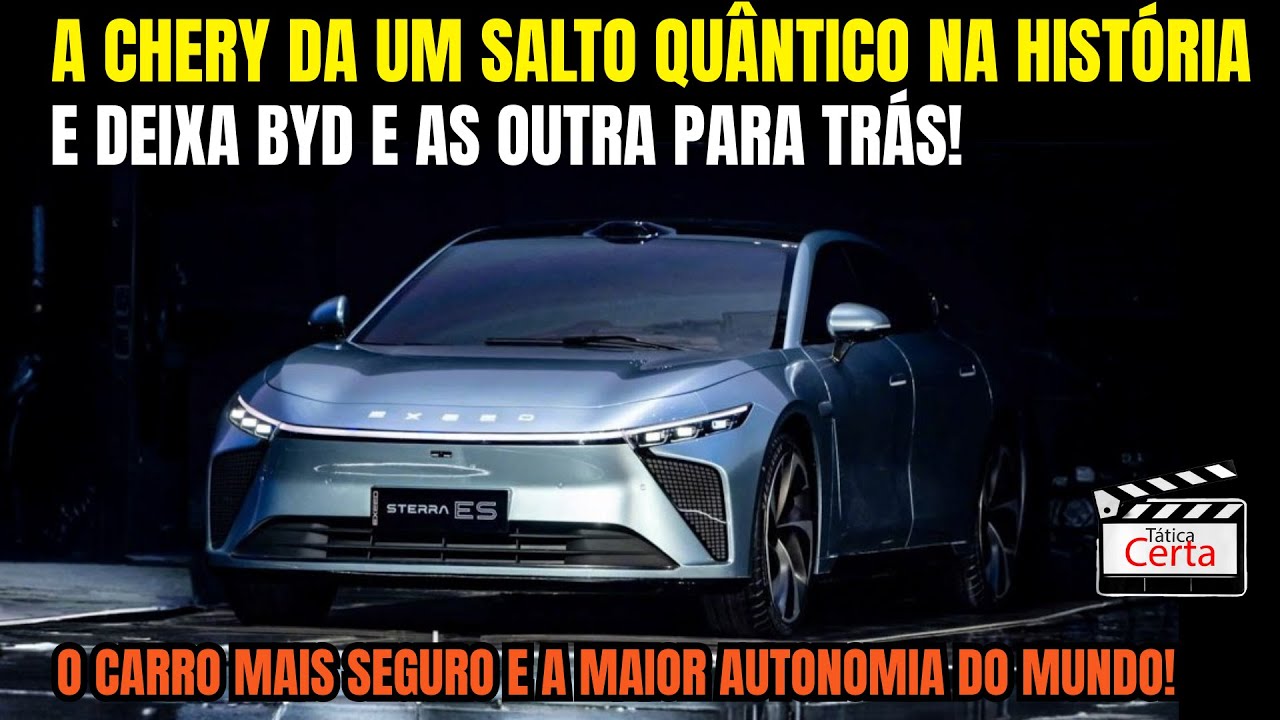 O PESADELO DA BYD? Chery Lança Aço de 2400 MPa e Bateria de 1300km!