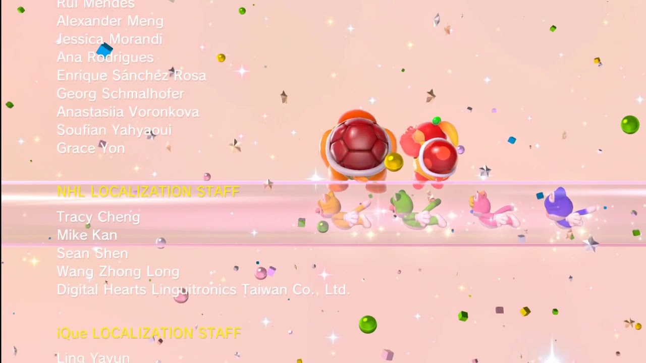 Super Mario 3D World End Credits