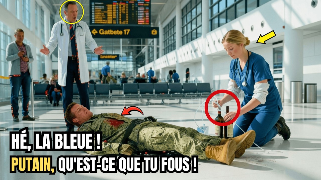 Une jeune infirmière sauve un commando Hubert à l’aéroport, puis son identité secrète éclate.