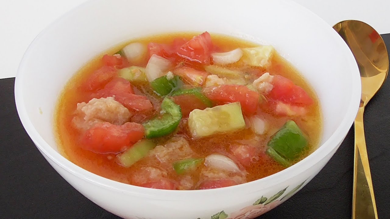 GAZPACHO A LA ANTIGUA (RECETA DE MI ABUELA)