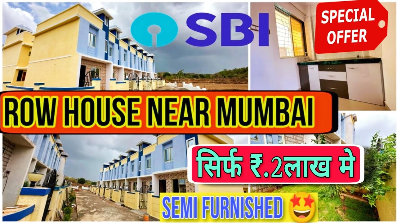 ROW HOUSE FOR SALE IN MUMBAI |  सिर्फ ₹. 2 लाख मे 🤩| 90% होमलोन 🏡| ROW HOUSE FOR SALE | #rowhouse