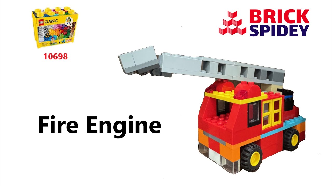 Lego 10698 How to build a Fire Engine 소방차 using Lego Classic 10698