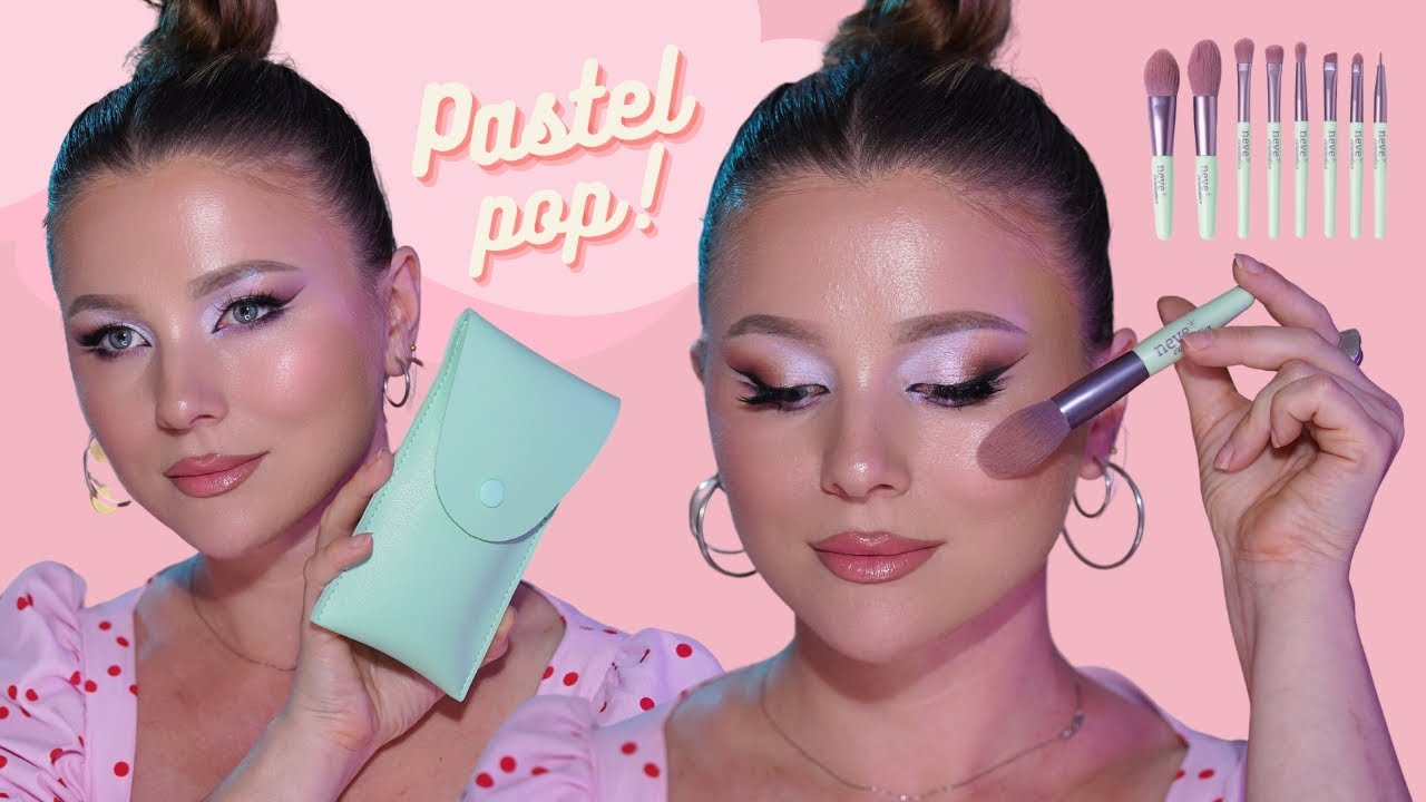 Presentazione set di pennelli da viaggio PASTEL POP - Neve Cosmetics