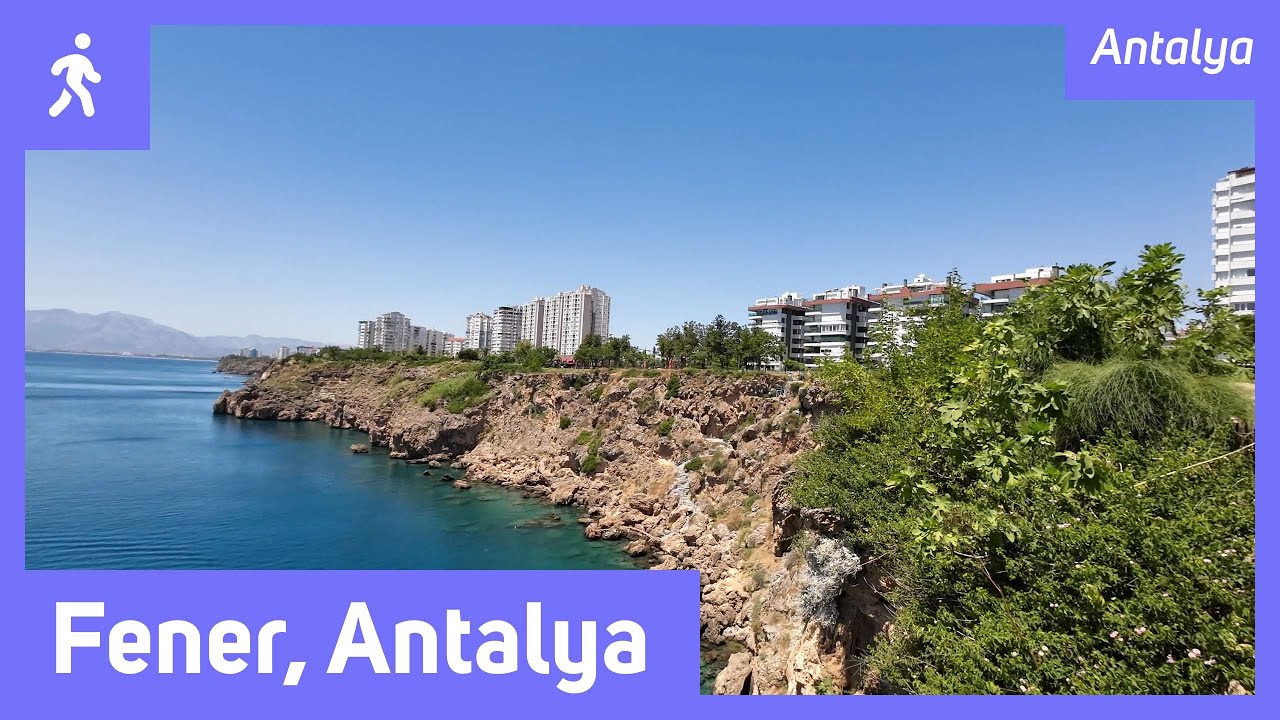 Antalya Bababurnu Feneri - Denizyüzü - Kıtır Balık - Eski Lara Yolu - Lara Walk [4K] UHD 60 FPS ASMR