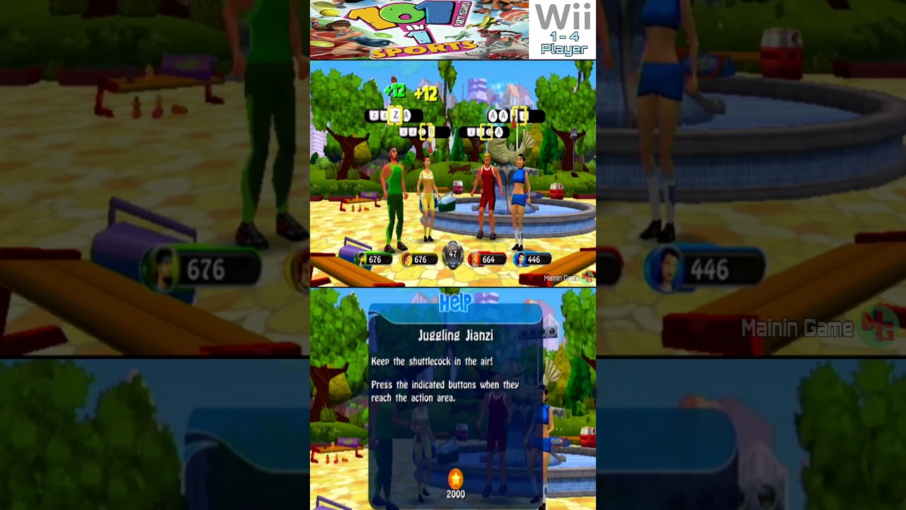 junggling jianzi - 101 in 1 Sports Party Megamix minigames - mainin game