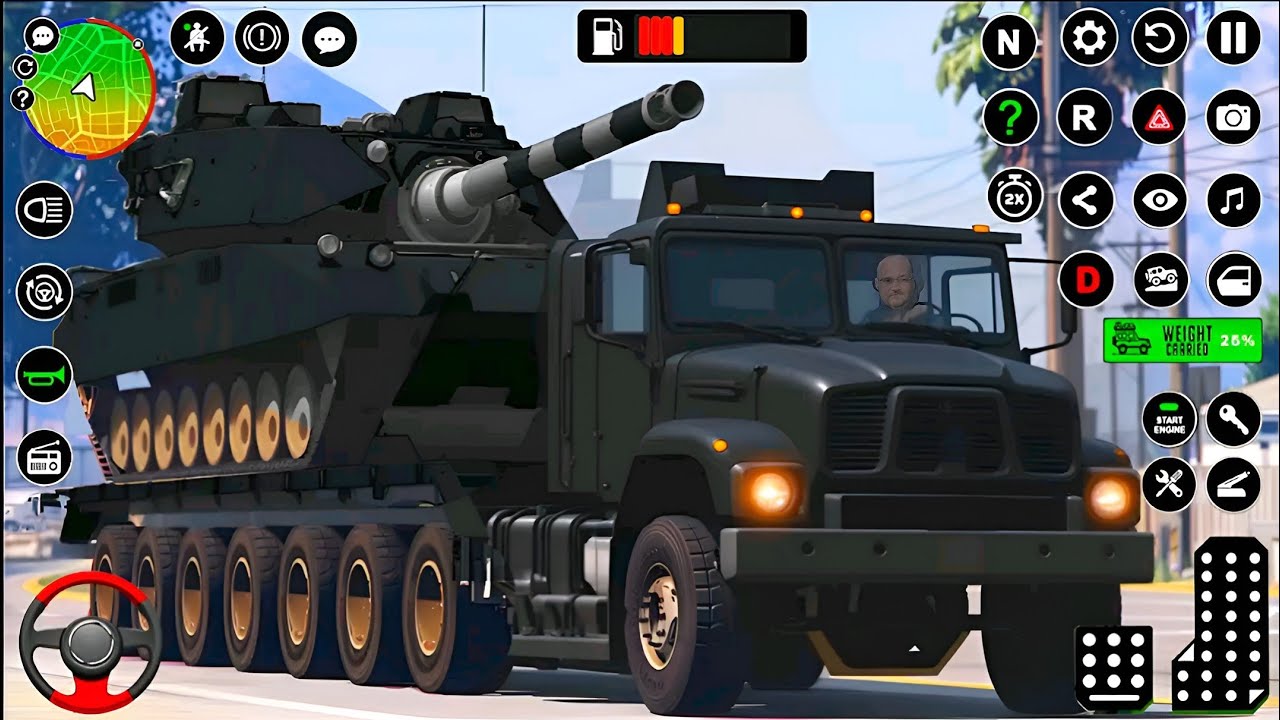 US Army Cargo Truck Driving Simulator 3D - Army Truck Soldier Transport - Android GamePlay
