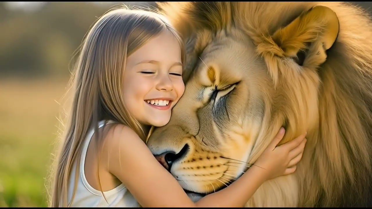 A Brave Lion Cub Saves a Girl | Emotional Adventure Story | Cinematic 4K
