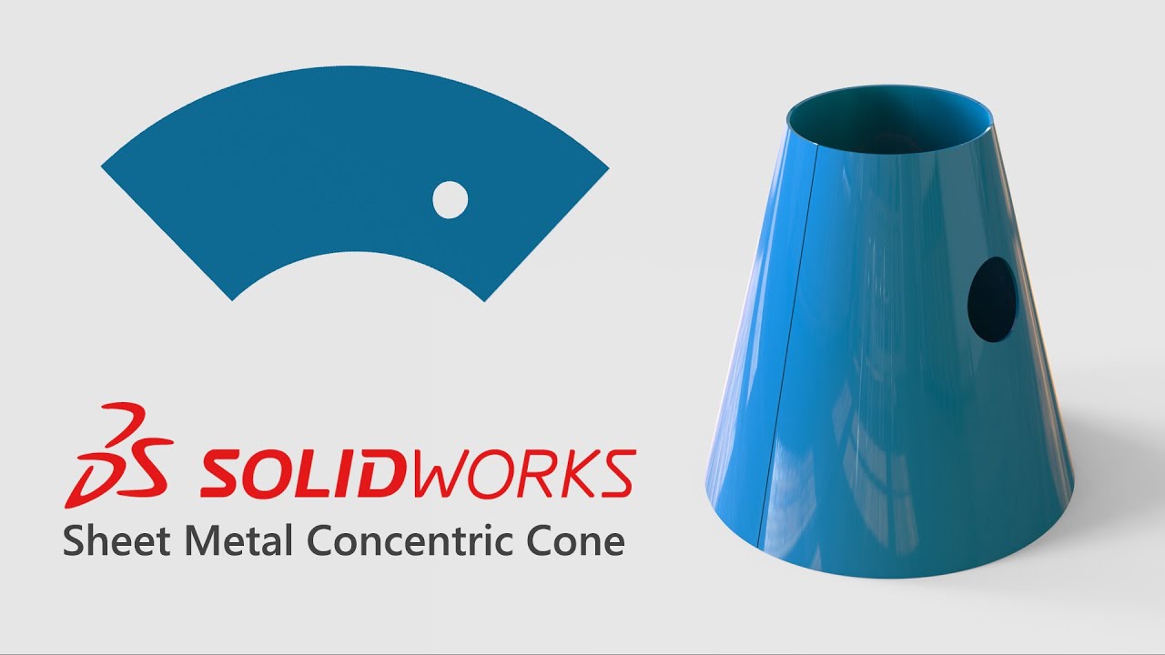Solidworks Sheet Metal - Concentric Cone