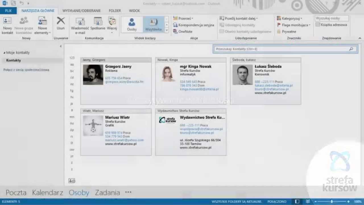 OUTLOOK - Efektywna Praca | Odczytywanie wiadomości | ▶strefakursow.pl◀ #outlook #microsoftoutlook