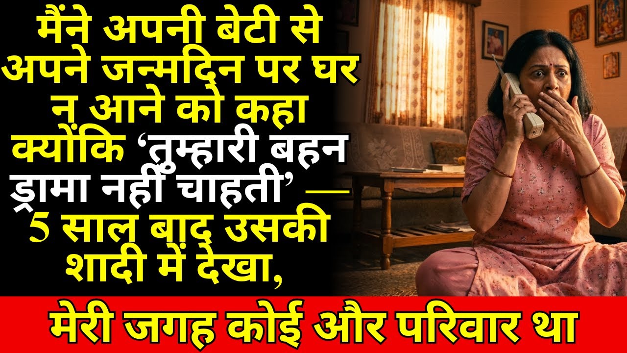 ‘घर मत आना, तुम्हारी बहन तुम्हें यहाँ नहीं चाहती,’ मैंने अपनी बेटी से कहा — उसकी शादी के दिन मैंने…