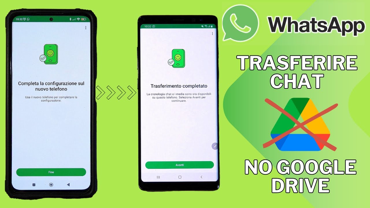 Addio Google Drive! Trasferisci le tue chat WhatsApp in modo semplice
