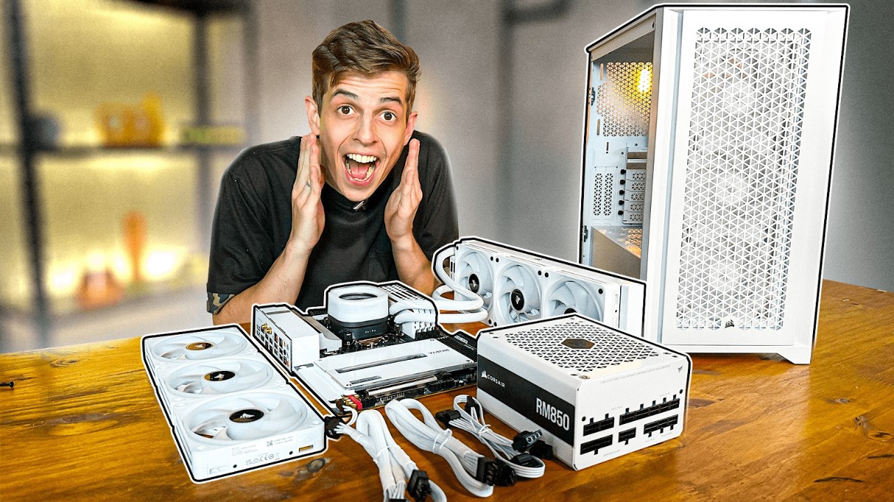 MONTEI MEU PRIMEIRO PC FULL WHITE (ou quase)