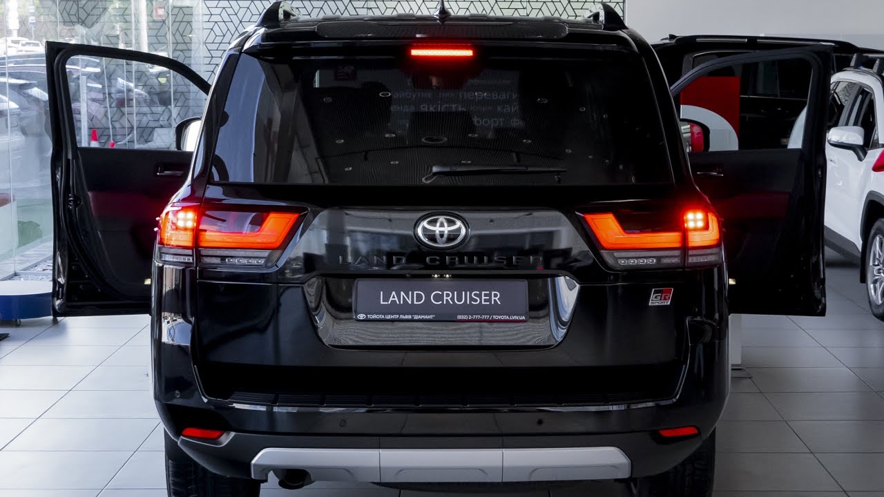 2025 Black Toyota Land Cruiser 300 GR Sport - Luxury SUV in Detail