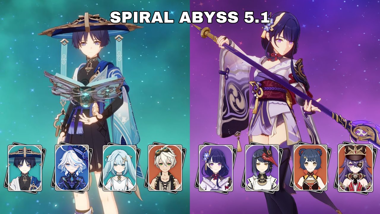 C1 Wanderer Hypercarry & C2 R1 Raiden Shogun Overload | Spiral Abyss 5.1
