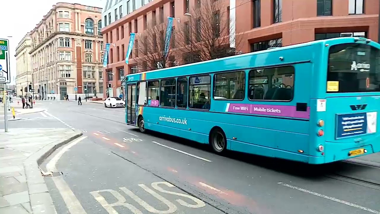 Arriva Bus Manchester Victoria Railway Station England UK 2022 ❤️🇬🇧💙