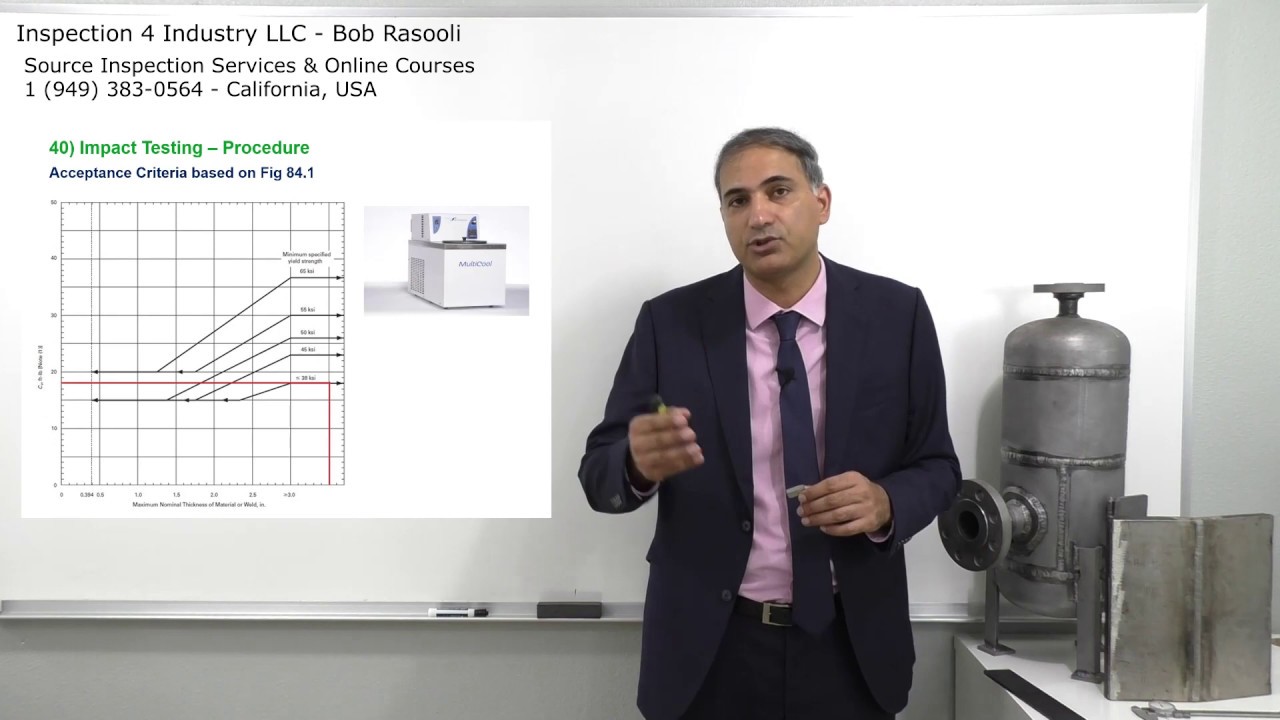 Impact Test Acceptance Criteria for ASME VIII Div 1 Pressure Vessel? API 510, API SIFE Exam