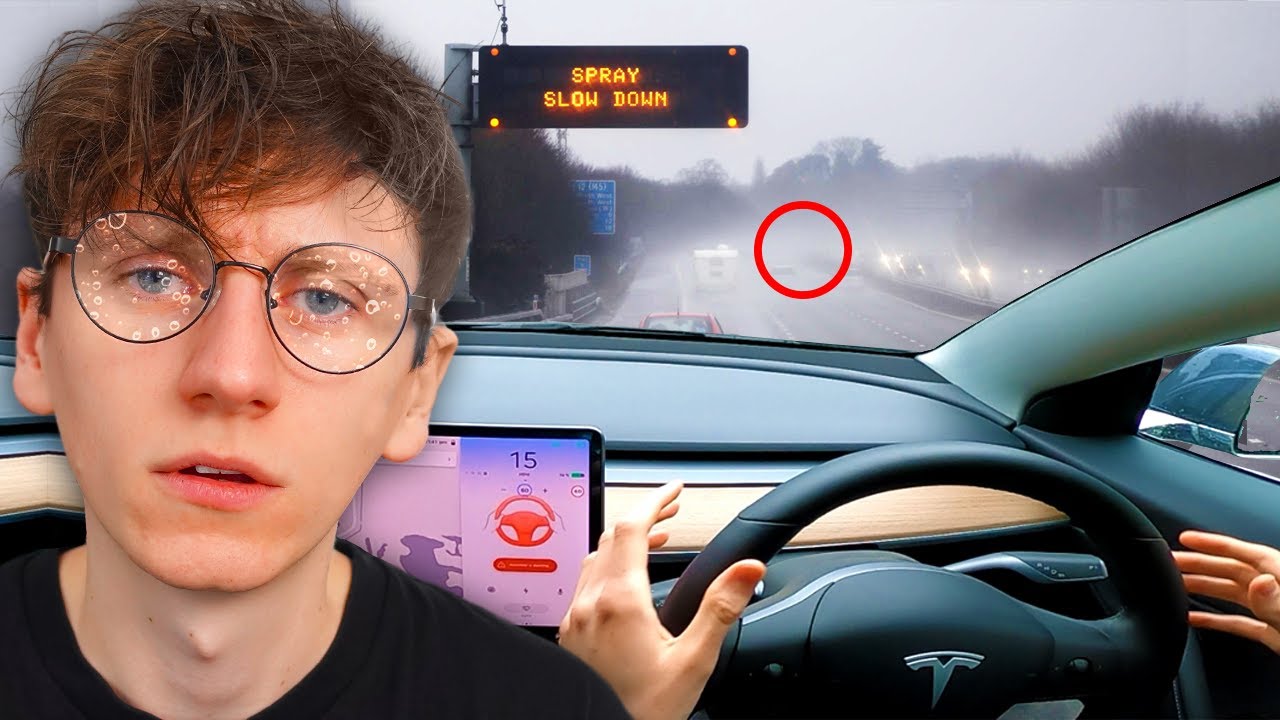 Is UK Tesla Autopilot Still BAD in 2022? (BAD WEATHER TEST)