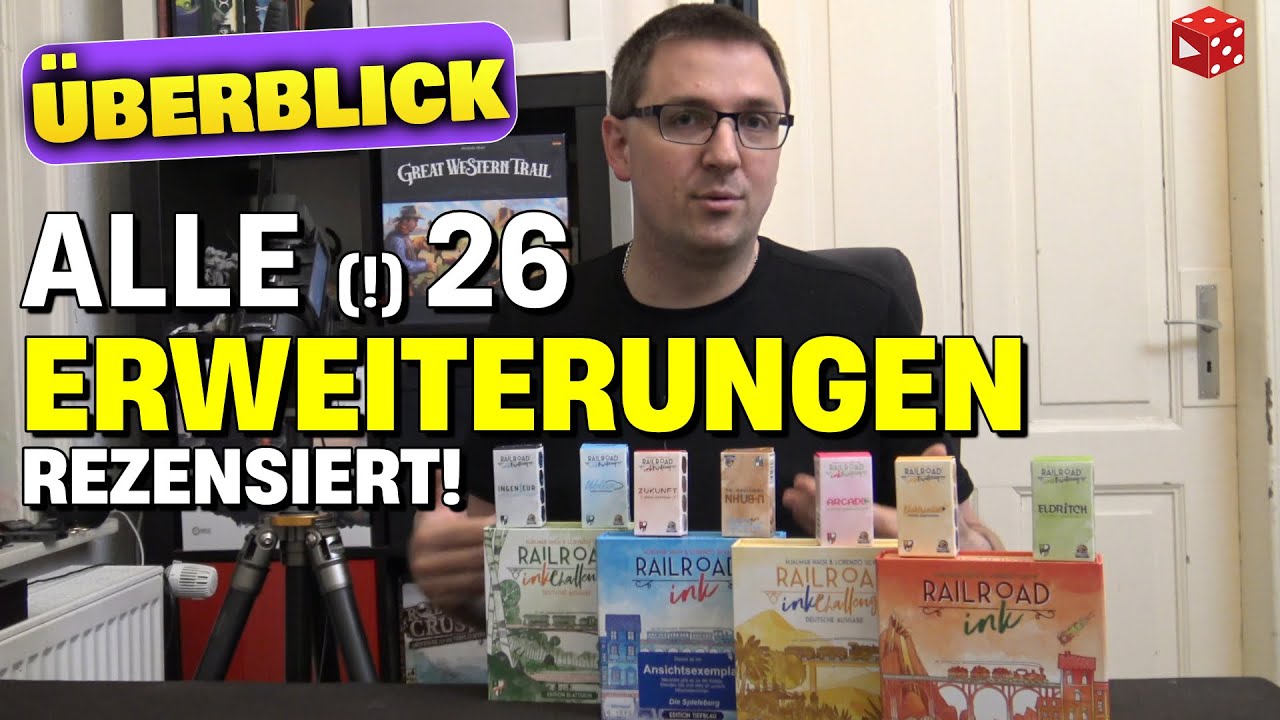Railroad Ink - ALLE 26 Erweiterungen in einem Video rezensiert und gerankt!