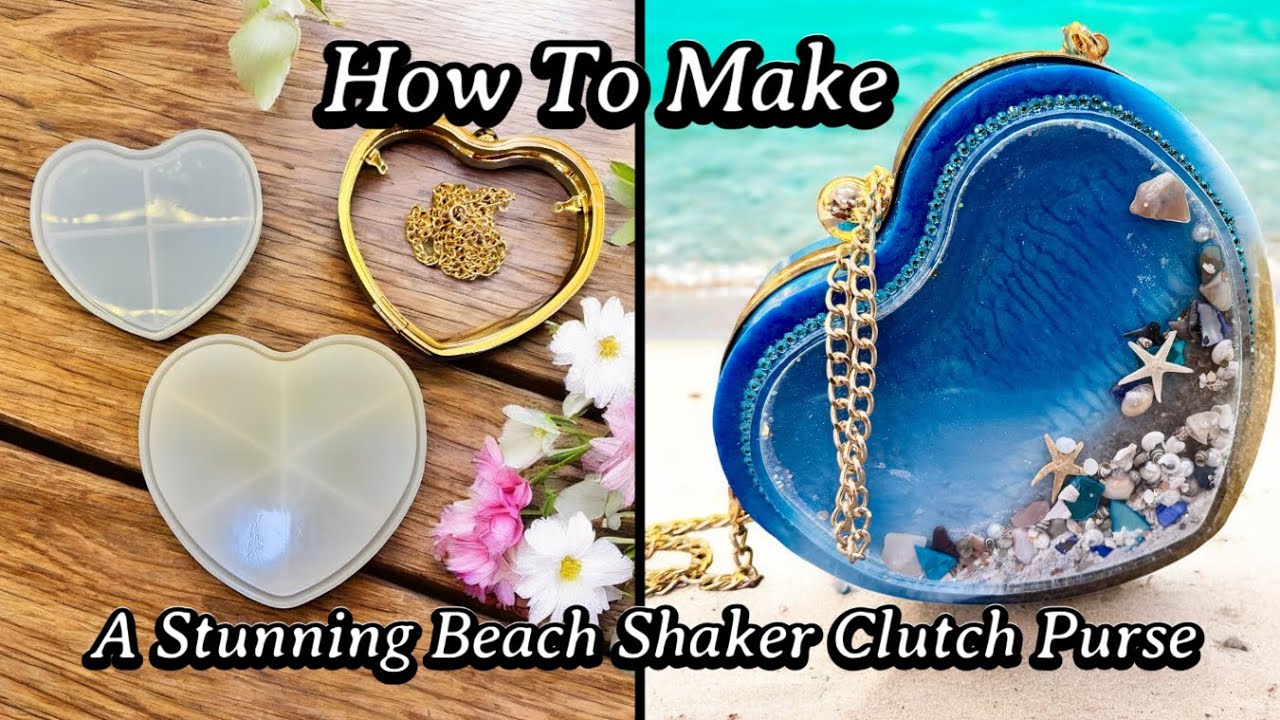 # 862 How To Make A Resin Shaker Clutch Purse - Beach Style!