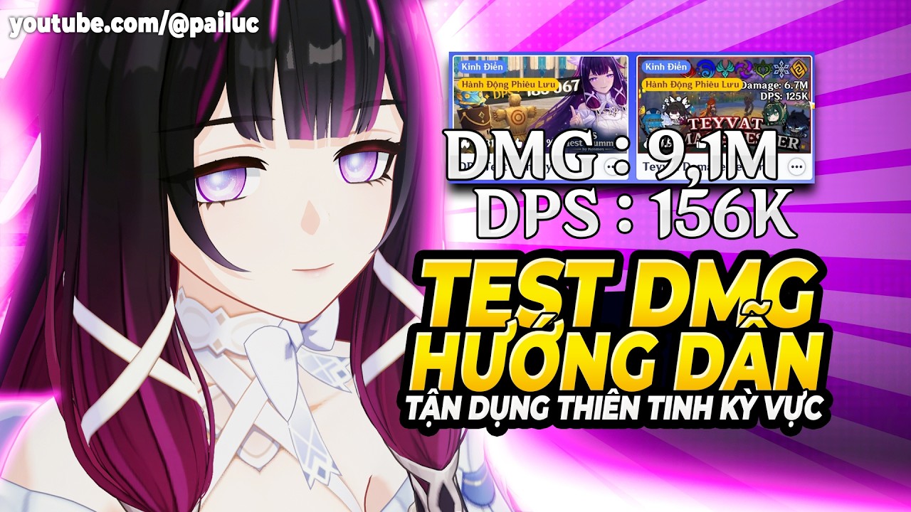 C&ocirc;ng Cụ Test DMG Nh&acirc;n Vật & Đội H&igrave;nh Mới Tổt Nhất! Hướng Dẫn TEST DMG Genshin, TEST DPS Genshin